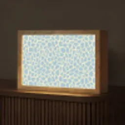 Giraf - Modern - Blauw Light Box met kabel (Tafellamp) klein 924 -z3d_website