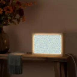 Giraf - Modern - Blauw Light Box met kabel (Tafellamp) klein 924 -sfeer4