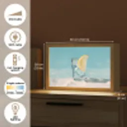 Glas - ijsblokjes - Citroen Light Box met kabel (Tafellamp) klein -USP_EN