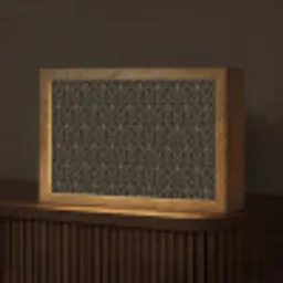 Goud - Zwart - Lijnen Light Box met kabel (Tafellamp) klein 924 -z3d_website