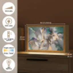 Goud - Blauw - Marmer Light Box met kabel (Tafellamp) klein -USP_EN