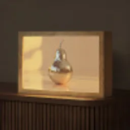 Goud - Disco - Glitter - Peer Light Box met kabel (Tafellamp) klein -z3d_website