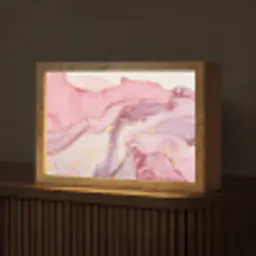 Goud - Marmer - Roze Light Box met kabel (Tafellamp) klein -z3d_website