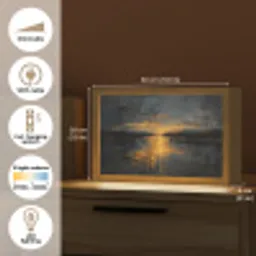 Gouden Reflectie op Water Light Box met kabel (Tafellamp) klein -USP_EN
