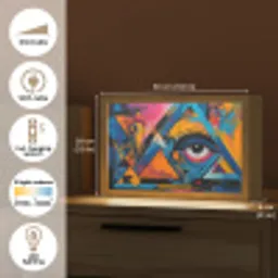 Graffiti - Kleuren - Oog - Kunst Light Box met kabel (Tafellamp) klein -USP_EN
