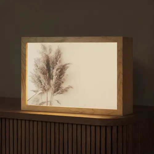 Graan - Pastel - Natuur Light Box met kabel (Tafellamp) klein -z3d_website