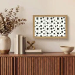 Grafisch - Modern - Zwart Light Box met kabel (Tafellamp) klein 924 -sfeer2