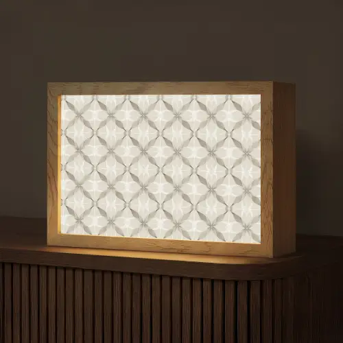 Grafisch - Patroon - Grijs Light Box met kabel (Tafellamp) klein 924 -z3d_website