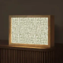Grafisch - Patroon - Groen Light Box met kabel (Tafellamp) klein 924 -z3d_website