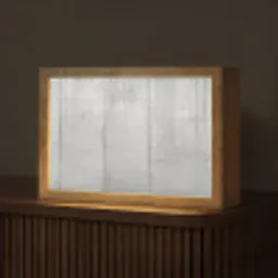 Grijs - Betonlook - Industrieel Light Box met kabel (Tafellamp) klein -z3d_website