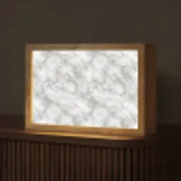 Grijs - Marmer - Klassiek - Aders Light Box met kabel (Tafellamp) klein 924 -z3d_website