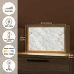 Grijs - Wit - Marmer Light Box met kabel (Tafellamp) klein 924 -USP_EN