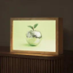 Groen - Disco - Decoratie - Appel Light Box met kabel (Tafellamp) klein -z3d_website