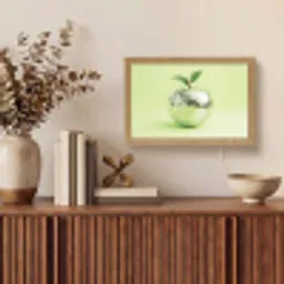 Groen - Disco - Decoratie - Appel Light Box met kabel (Tafellamp) klein -sfeer2
