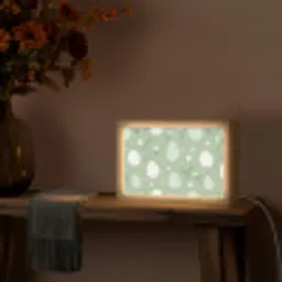 Groen - Eieren - Patroon Light Box met kabel (Tafellamp) klein -sfeer4