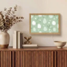 Groen - Eieren - Patroon Light Box met kabel (Tafellamp) klein -sfeer2