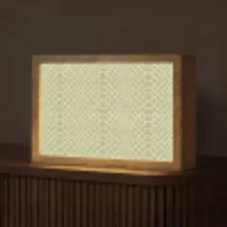 Groen - Patroon - Schubben Light Box met kabel (Tafellamp) klein 924 -z3d_website