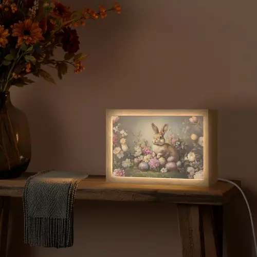 Haas - Stilleven - Bloemen Light Box met kabel (Tafellamp) klein -sfeer4