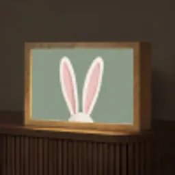 Hazen - Oren - Roze Light Box met kabel (Tafellamp) klein -z3d_website