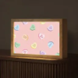 Hart - Snoep - Pastel - Tekst Light Box met kabel (Tafellamp) klein -z3d_website