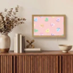 Hart - Snoep - Pastel - Tekst Light Box met kabel (Tafellamp) klein -sfeer2