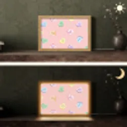 Hart - Snoep - Pastel - Tekst Light Box met kabel (Tafellamp) klein -sfeer3