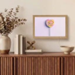 Hart - Lolly - Snoep Light Box met kabel (Tafellamp) klein -sfeer2