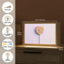 Hart - Lolly - Snoep Light Box met kabel (Tafellamp) klein -USP_EN