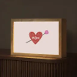 Hart - Rood - Bloem - Moeder Light Box met kabel (Tafellamp) klein -z3d_website