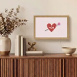 Hart - Rood - Bloem - Moeder Light Box met kabel (Tafellamp) klein -sfeer2