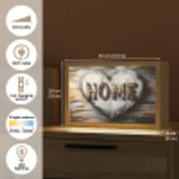 Home - Hart - Houtlook - Liefde Light Box met kabel (Tafellamp) klein -USP_EN