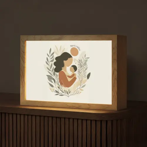Illustratie - Quote - Moeder Light Box met kabel (Tafellamp) klein -z3d_website