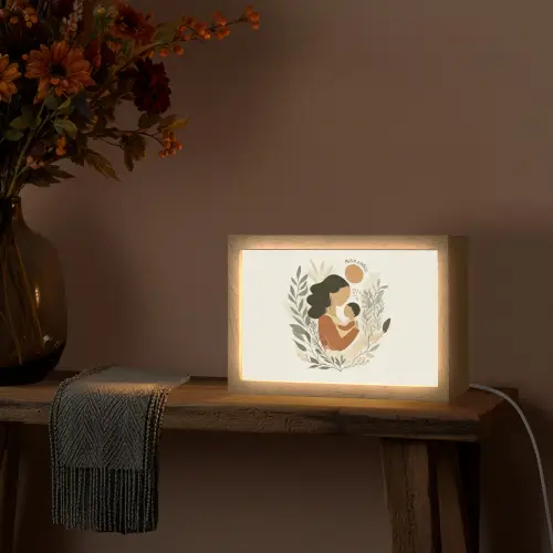 Illustratie - Quote - Moeder Light Box met kabel (Tafellamp) klein -sfeer4
