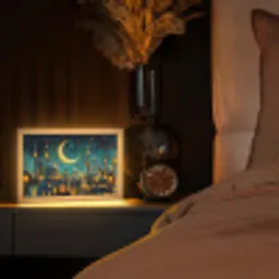 Islamitisch - Moskee - Ramadan - Islam Light Box met kabel (Tafellamp) klein -sfeer1