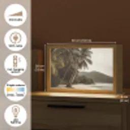 Eiland - Palmboom - Zee Light Box met kabel (Tafellamp) klein -USP_EN