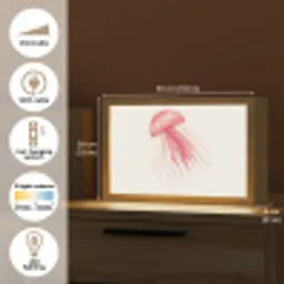 Kwal - Tentakels - Roze Light Box met kabel (Tafellamp) klein -USP_EN
