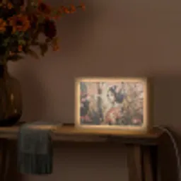 Kimono - Vrouw - kersenbomen Light Box met kabel (Tafellamp) klein -sfeer4