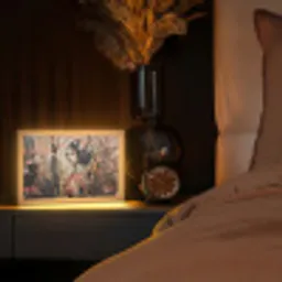 Kimono - Vrouw - kersenbomen Light Box met kabel (Tafellamp) klein -sfeer1