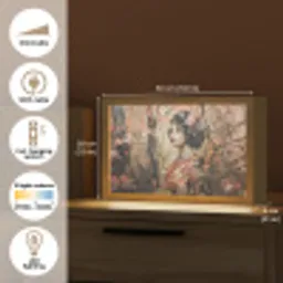Kimono - Vrouw - kersenbomen Light Box met kabel (Tafellamp) klein -USP_EN