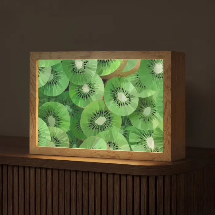 Kiwi - Groen - Pitten Light Box met kabel (Tafellamp) klein -z3d_website