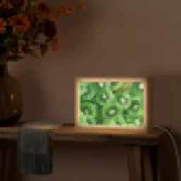 Kiwi - Groen - Pitten Light Box met kabel (Tafellamp) klein -sfeer4