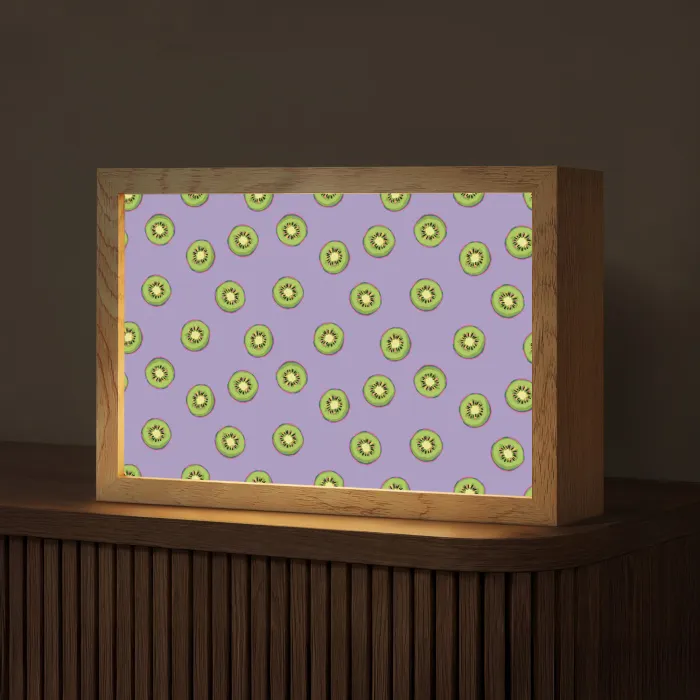 Kiwi - Patroon - Paars Light Box met kabel (Tafellamp) klein 924 -z3d_website