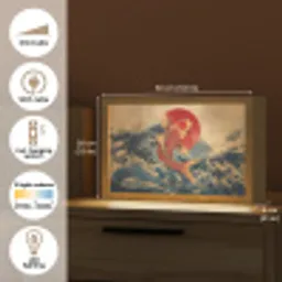 Koi - Zee - Golven - Zon Light Box met kabel (Tafellamp) klein -USP_EN