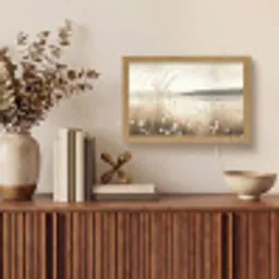 Meer - Water - Natuur - Beige Light Box met kabel (Tafellamp) klein -sfeer2