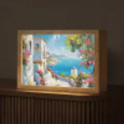 Landschap - Bloemen - Natuur - Zomer Light Box met kabel (Tafellamp) klein -z3d_website
