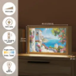 Landschap - Bloemen - Natuur - Zomer Light Box met kabel (Tafellamp) klein -USP_EN