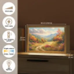 Landschap - Illustratie - Natuur Light Box met kabel (Tafellamp) klein -USP_EN