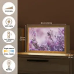 Lavendel - Winter - Bloemen - Paars Light Box met kabel (Tafellamp) klein -USP_EN