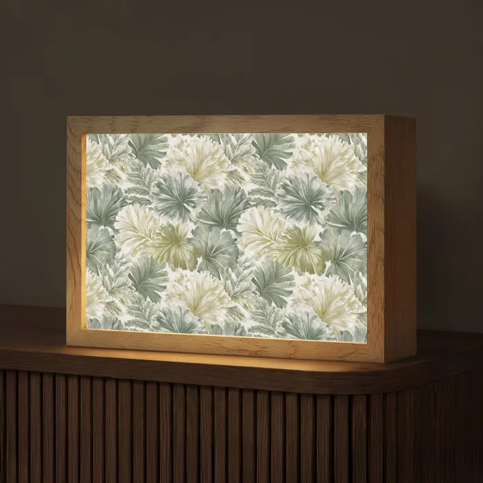 Bladeren - Botanisch - Groen Light Box met kabel (Tafellamp) klein 924 -z3d_website