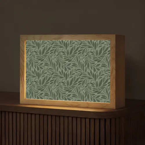 Bladeren - Organisch - Groen Light Box met kabel (Tafellamp) klein 924 -z3d_website